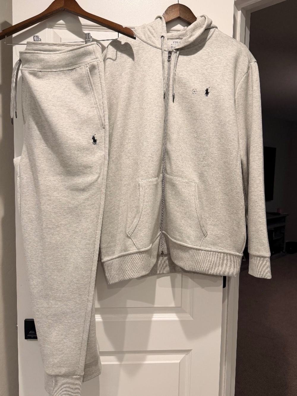 Polo Ralph Lauren Matching Hoodie Jogger Set XXL NWT Light Heather Grey